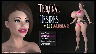 Terminal Desires [ Monster Hentai game PornPlay ] Ep.7 rough monster dick tits fucking with massive facial cumshot