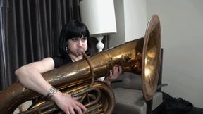 Zonah Tries to Produce the Ultimate Flatulence - On A Tuba! (MP4 - 720p)