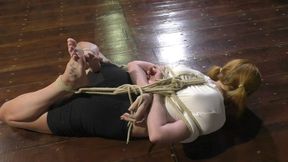 Melodie - Ring the Bells - The ultimate Bondage Challenge - Rope Hogtie Challenge - Full Clip mp4 HD