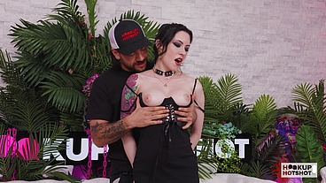 Big-Boobed Fuck Meat Anna De Ville Asks A Random Guy For Extreme Oral Sex!