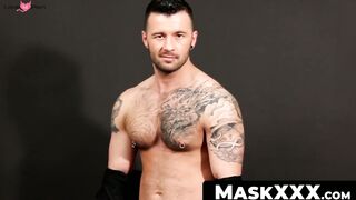 MaskXXX.com - Inked and pierced athlete's deepthroat and cum explosion