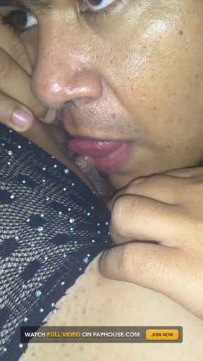 Playing with My Stepmom&#039;s Clit and Sucking Her Delicious Pussy