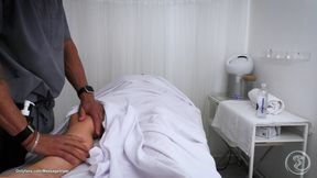Busty Client Spreads Legs On Massage Table  69, Facesitting, Doggy Style &amp; Facial Tit Cumshot