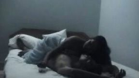 My Indian girlfriend is on top feeding me with her big boobies