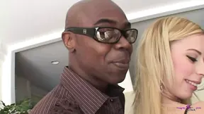 Pretty blonde Lain Oi gets fucked by big black cocks