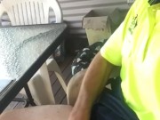 Aussie Tradie Soft Piss On Smoke Break