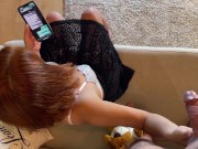 Precum Dripping Handjob from Hot Tight Hairy Pussy All Natural Redhead to Tease but Not for a Happy