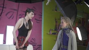 Dollish Anuskatzz and Lily Lu at lingerie smut