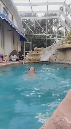 Swimming Naked in the Pool!