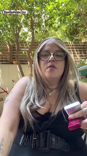 BBW Brazilian MILF Morning Outdoor Chainsmoking Ritual Parliament Longs
