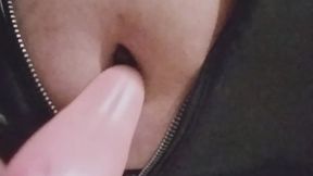 goth girl in a sensual leather outfit bdsm