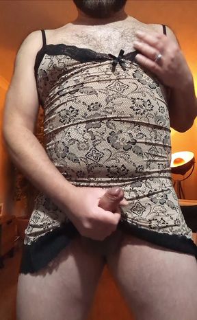 A Late Night Video of Me Wearing My Wife's Night Dress.