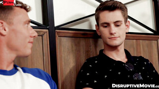 DisruptiveMovie.com - Justin Matthews fills Trevor Harris' tight hole with his huge l