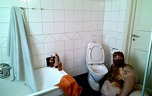Extreme fat gay dude and his kinky toilet show