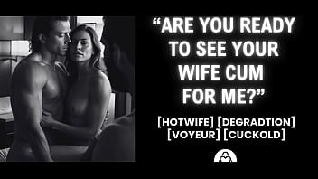 Desperate wife gets fucked in front of husband | Real couple | Amateur cuckold humiliation