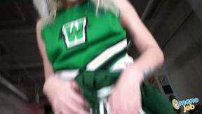 Sensual Britt Blair Rubs My Aching Shaft With Her Warm Hands