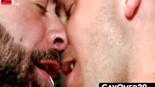 GayOver30.com - Damon Andros pushes deep inside Tritt Tylers incredibly tight hole