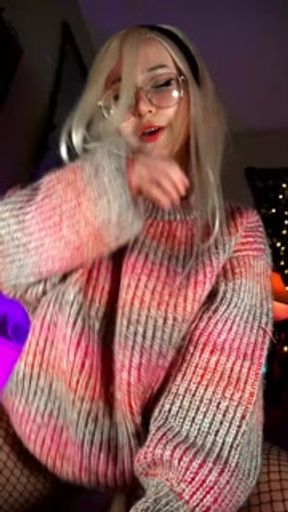 Goth Egg bounces on your dick till she cums