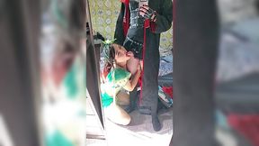 Genshin Impact - cute cosplay femboy blows her boyfriend's dick