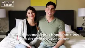 Tattooed Diego Cruz teaches 18yo Vanessa Ortiz how to eat pussy