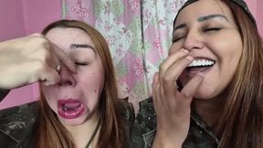 Nonstop sneezing and picking and battling our noses By Babi Ventura and Ariel part 1