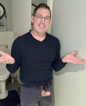 So Horny, I Rushed Home From Work and Jerked off in the Wc While Still Dressed!