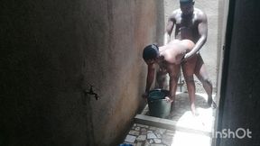 My best friend's wife called me in the shower while she was washing her private parts. I couldn't resist the temptation.