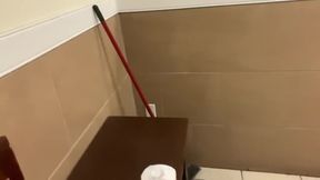 4 LOCATION PUBLIC BATHROOM MASTURBATION (Piss and cum) 1080p