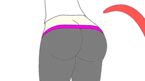Anime Beauty Possessed by Twisted Worm Beast in Tight Yoga Pants Encounter