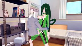 My Hero Academia Toru Hagakure X Tsuyu Asui (3d Hentai)