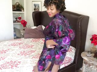 Aged Woman Masturbates with a Toy