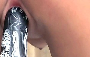 Hot-ass Nicole Graves rides on top of vibrator