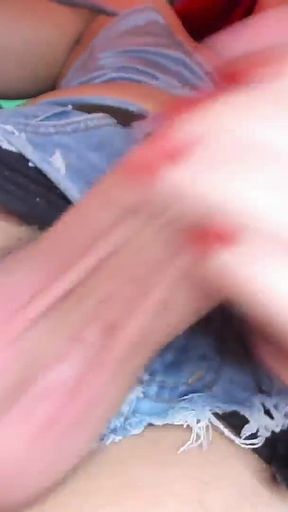 Appetizing White Cock, Big, Fat Trans