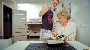”TUTOR4K. Lucky fellow manages to fuck stunning lady who is his tutor”