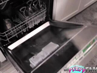 Troubled Teen Large Titty Stepsister Swallows Large Load of Cum Down Her Mouth