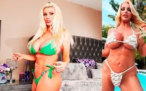 Kinky Hot Blonde Brittany Andrews Stuffs Her Pussy at the Sunny Beach!