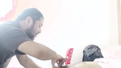 Watch this curvy Asian amateur give a hairy dick a sensual blowjob and handjob to her lucky client