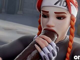 Brigitte 1st Date Gone Wrong Large Ebony Weenie Anal Creampie - Overwatch CG Porn Animation