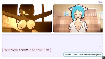 Nicole Risky Job - Story Show part 1 [Hentai game PornPlay ] Ep.9 Fancy tits 69 is asking Nicole to play with a dildo on cam