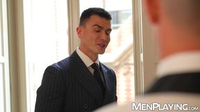 Mega hung MrDeepVoice raw destroys and ass licks Ruslan Angelos ass