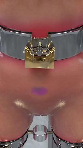 Thrilling moment from &quot;Hardcore Metal Bondage, Latex BDSM Compilation 3D&quot;