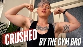 Alpha FtM Gym Bro Crushes and Humiliates You with Muscle Worship and Strapon Sex POV roleplay