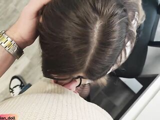 PoV: My Breasty Boss suck my dong !