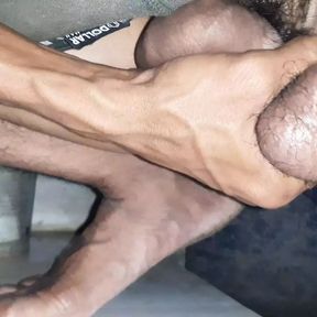 Pee Toylet Big Black Cock Handjob Indian Man Massa