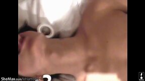 Teen Ladyboy Monika Shows Off Her Lacy White Undies!