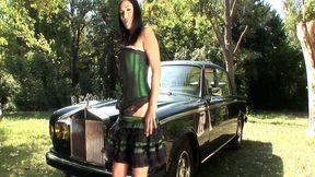 ravishing babe and a rolls royce!