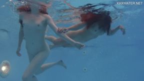 ”Anastasia Ocean & Marfa are naked underwater”