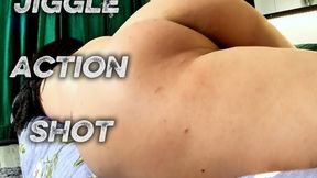 Nikki's Naked Brunette Booty Farting POV - Close-Up Ass Cheeks Spreading in Bed