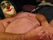 SCARY CLOWN JERKOFF! Watch if you dare!!