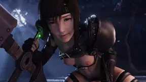 Yuffie's 3D Booty Gets Trained in Final Fantasy Style